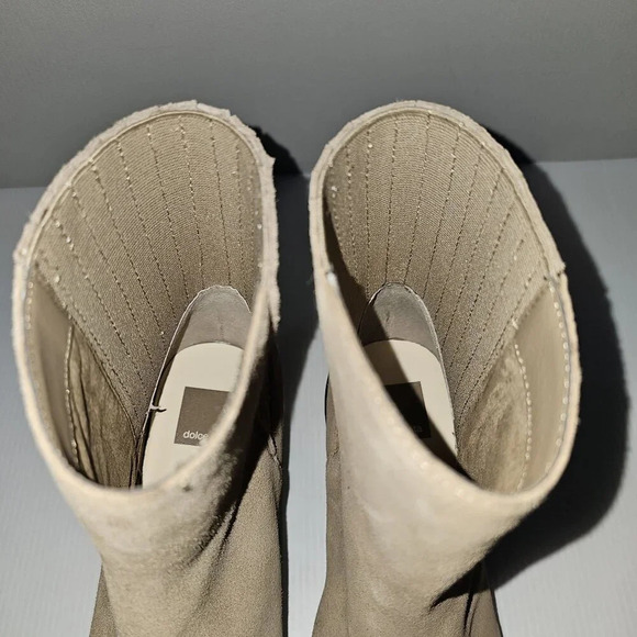 NEW Dolce Vita Linny H20 Ankle Boot Womens 10 Truffle Brown Suede Waterproof - Picture 8 of 13